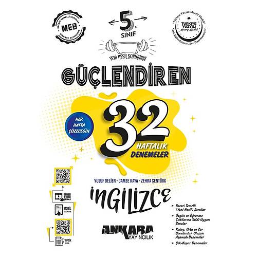 5. Snf Glendiren 32 Haftalk ngilizce Kazanm Denemeleri Ankara Yaynclk