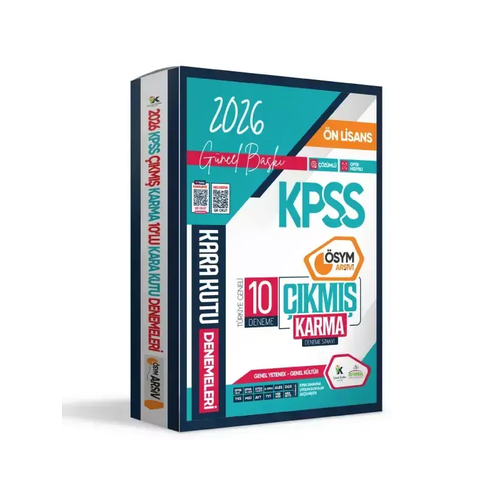 �nformal Yay�nlar� 2026 KPSS �n Lisans GY-GK �SYM Ar�ivi ��km�� Karma Kara Kutu 10'lu Deneme Paketi Dijital ��z�ml�