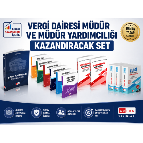 Vergi Akademisi M�d�rl�k ve M�d�r Yard. Kazand�racak Set Nisan 2026