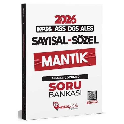 Hoca Kafas� 2026 KPSS MEB-AGS DGS ALES Say�sal S�zel Mant�k Soru Bankas� ��z�ml� Hoca Kafas� Yay�nlar�