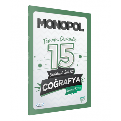 2020 Kpss Genel Kltr Corafya zml 15 Deneme Snav Monopol Yaynlar