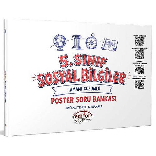 Edit�r 5. S�n�f Sosyal Bilgiler Poster Soru Bankas� ��z�ml� Edit�r Yay�nlar�