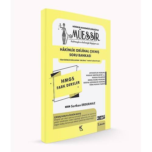M�ESS�R HMGS Fark Dersler ��km�� Soru Bankas� Sertkan Erdurmaz