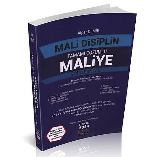 Mali Disiplin Maliye Soru Bankas� Alper Demir Sava� Yay�nlar� 2024