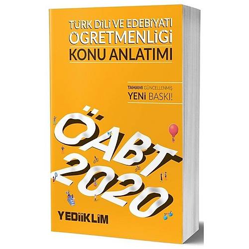 ÖABT Türk Dili ve Edebiyatý Öðretmenliði Konu Anlatýmlý Yediiklim Yayýnlarý 2020