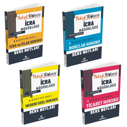 Dizgi Kitap Hukuk At�lyesi �cra M�d�rl��� ��km�� Soru �rnekli Ders Notlar� 4'l� Set