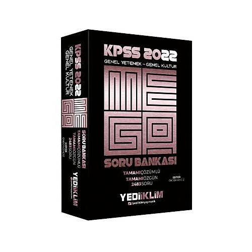 Yediiklim Yaynlar 2022 KPSS Genel Yetenek Genel Kltr Mega Tamam zml Soru Bankas