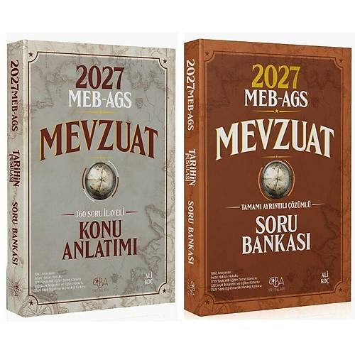 CBA Yay�nlar� 2027 MEB-AGS Mevzuat Konu Anlat�m� + Soru Bankas� 2 li Set Pusula Serisi - Ali Ko� CBA Yay�nlar�