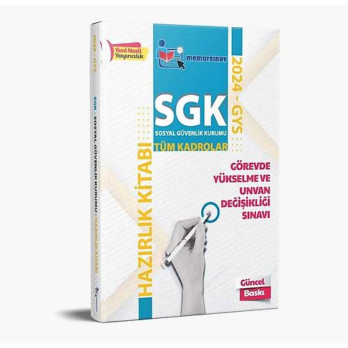 Memur Snav Yaynlar SGK GYS Hazrlk Kitab 2024