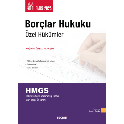 Themis Bor�lar Hukuku �zel H�k�mler Konu Anlat�m� Ya�mur �nsal Kara�en Se�kin Yay�nlar�