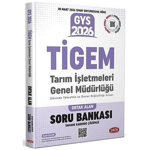 Data 2026 GYS T�GEM Tar�m ��letmeleri Genel M�d�rl��� Ortak Alan Soru Bankas� ��z�ml� G�revde Y�kselme Data Yay�nlar�