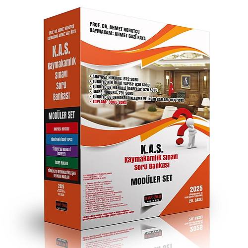 KAS Kaymakaml�k S�nav� Test Soru Bankas� Mod�ler Set Sava� Yay�nlar� 2025