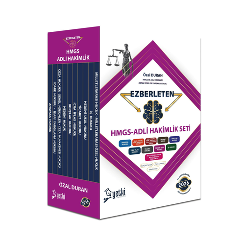 Yetki Yay�nlar� 2026 HMGS Adli Hakimlik Ezberleten Seti