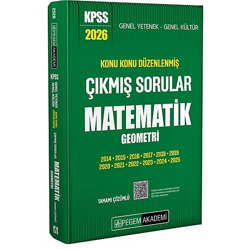 Pegem 2026 KPSS Matematik ��km�� Sorular Konu Konu ��z�ml� Pegem Akademi Yay�nlar�