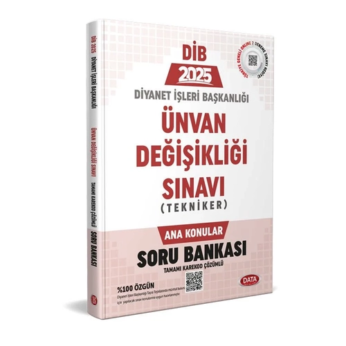 Data Yay�nlar� Diyanet ��leri Ba�kanl��� �nvan De�i�ikli�i S�nav� Tekniker Ana Konular Soru Bankas�