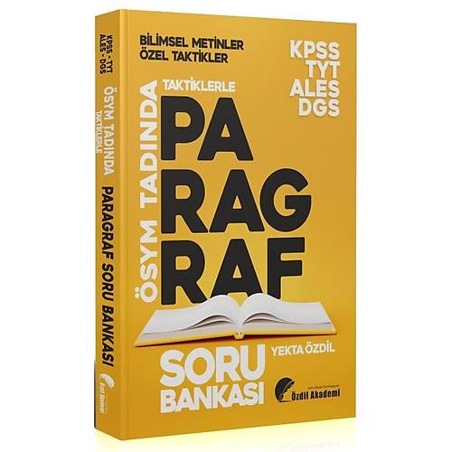 zdil Akademi KPSS ALES DGS TYT Taktiklerle Paragraf Soru Bankas - Yekta zdil zdil Akademi