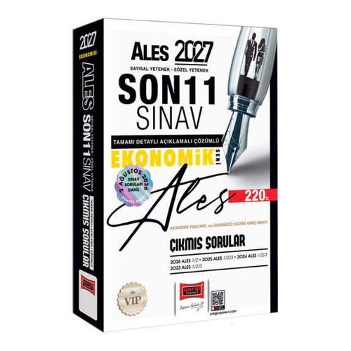 Yarg� Yay�nlar� 2027 ALES Say�sal-S�zel Yetenek Son 11 S�nav ��km�� Sorular 2 A�ustos S�nav Sorular� Dahil (Ekonomik Seri)
