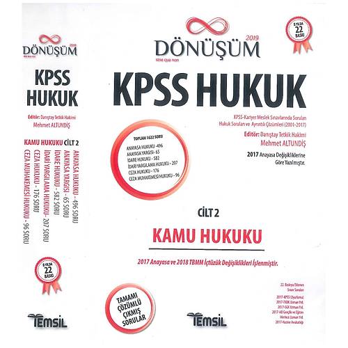 2019 KPSS Dnm Kamu Hukuku Cilt 2 Tamam zml km Sorular Modler Set 3 Kitap Umuttepe Yaynlar
