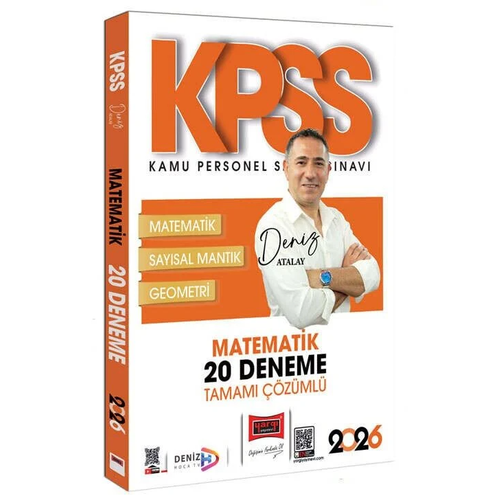 Yarg� Yay�nlar� 2026 KPSS Tamam� ��z�ml� Matematik 20 Deneme Deniz Atalay