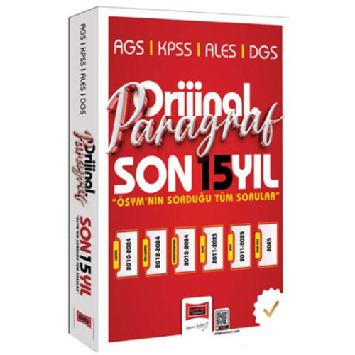 Yarg� Yay�nlar� 2026 KPSS AGS ALES DGS Orijinal Paragraf 15 Y�l ��km�� Sorular