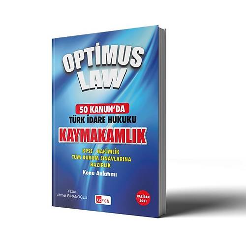 OPT�MUS LAW 50 Kanunda T�rk �dare Hukuku Ahmet Sinano�lu