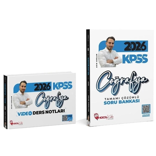 Hoca Kafas� 2026 KPSS Co�rafya Video Ders Notlar� + Soru Bankas� 2 li Set - Ak�n Arslan Hoca Kafas� Yay�nlar�