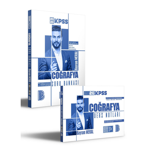 Benim Hocam Yay�nlar� 2026 KPSS Co�rafya Video Ders Notlar� Soru Bankas� 2'li Set Bayram Meral