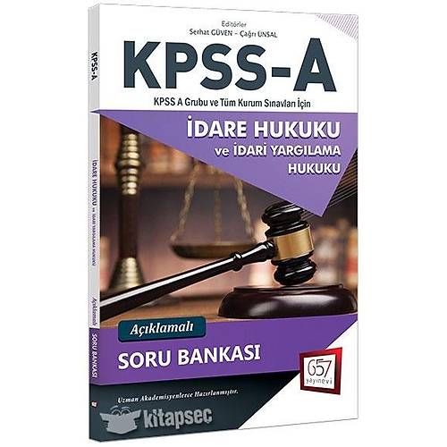 2018 KPSS A Grubu dare Hukuku Aklamal Soru Bankas 657 Yaynlar