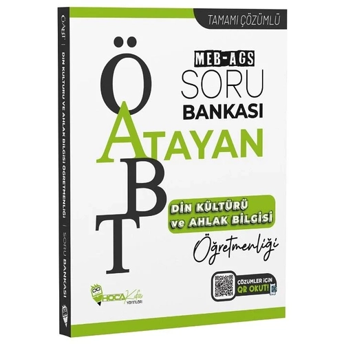Hoca Kafas ABT MEB-AGS Din Kltr ve Ahlak Bilgisi retmenlii Atayan Soru Bankas zml Hoca Kafas Yaynlar