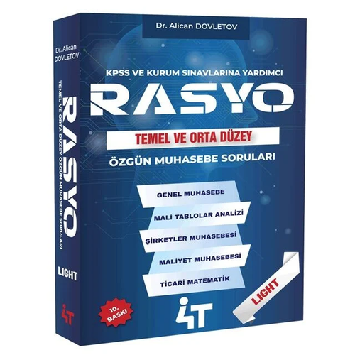 RASYO LIGHT Muhasebe Tamam� ��z�ml� �zg�n Sorular - Alican Dovletov 10. Bask�