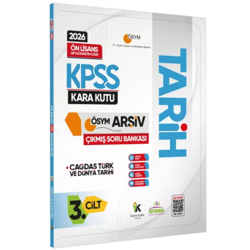2026 KPSS �nlisans/Orta��retim Tarihin Kara Kutusu 3.Cilt �SYM ��km�� Soru Bankas� Konu �zetli ��z�m �nformal Yay�nlar�