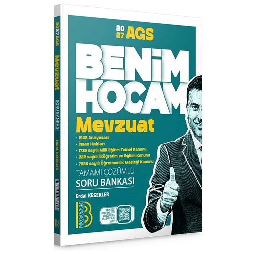 Benim Hocam 2027 MEB-AGS Mevzuat Soru Bankas� ��z�ml� - Erdal Kesekler Benim Hocam Yay�nlar�
