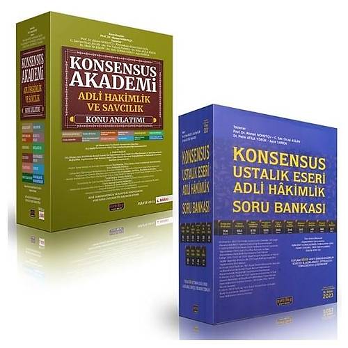 KONSENSUS Adli Hakimlik Konu ve KONSENSUS Ustalk Eseri Soru Bankas Seti 2023