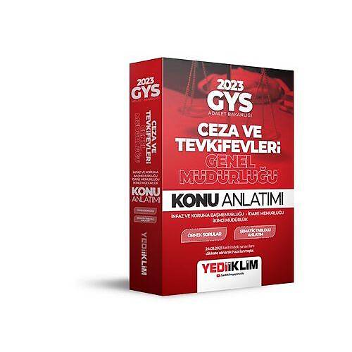 Yediiklim Yaynlar 2023 GYS Adalet Bakanl Ceza ve Tevkifevleri Genel Mdrl Konu Anlatm