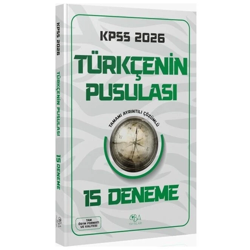 CBA Yay�nlar� 2026 KPSS T�rk�enin Pusulas� 15 Deneme ��z�ml� CBA Yay�nlar�