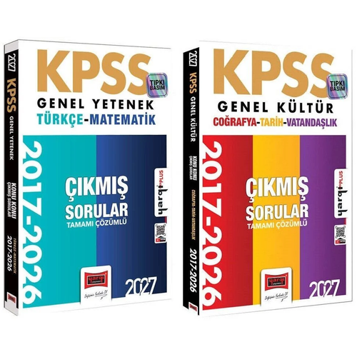 Yarg� 2027 KPSS Genel Yetenek Genel K�lt�r ��km�� Sorular 2017-2026 Konular�na G�re 2 li Set Yarg� Yay�nlar�