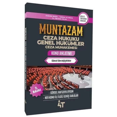 Muntazam Ceza Hukuku Genel H�k�mler Ceza Muhakemesi Konu Anlat�m� 4T Yay�nlar� 2025