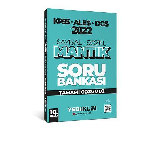 Yediiklim Yayınları 2022 KPSS-ALES-DGS Sayısal Sözel Mantık Tamamı Çözümlü Soru Bankası
