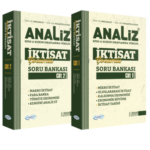 Monopol Yay�nlar� 2026 KPSS A Grubu �ktisat Analiz Soru Bankas� ��z�ml� 2 Cilt Set