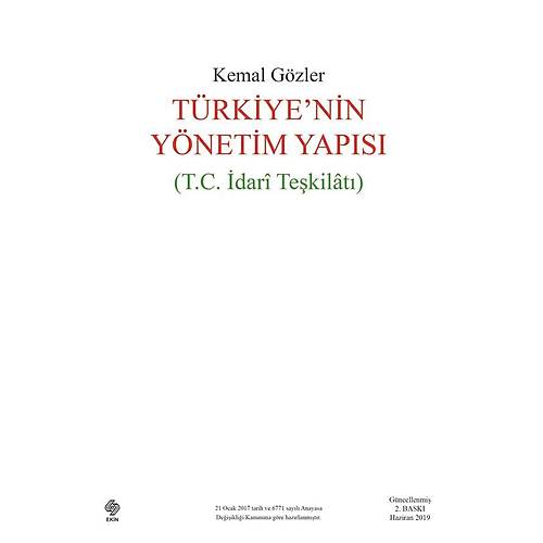 Trkiyenin Ynetim Yaps (T.C. dari Tekilat)