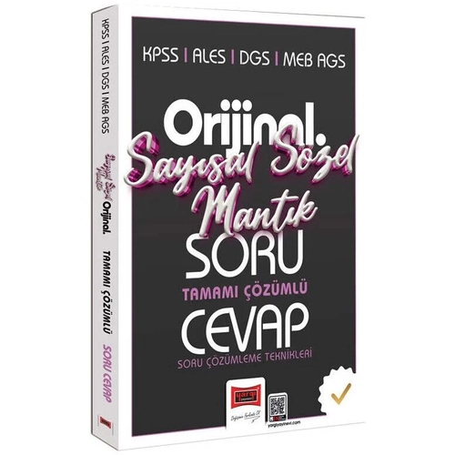 Yarg 2026 KPSS MEB-AGS ALES DGS Saysal Szel Mantk Orijinal Soru Cevap Kitab zml Yarg Yaynlar
