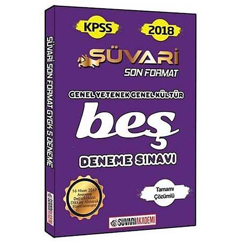 KPSS GY-GK Son Format 5 Deneme Sınavı Süvari Akademi Yayınları 2018