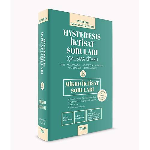 Temsil 2026 HYSTERES�S �ktisat Sorular� Mikro �ktisat Cilt-1 6. Bask� - Tufan Samet �zdurak Temsil Yay�nlar�
