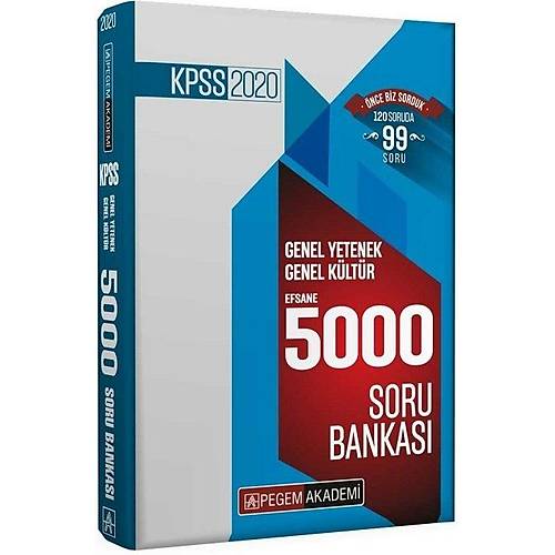 Pegem 2020 KPSS Genel Yetenek Genel Kltr EFSANE 5000 Soru Bankas Pegem Akademi Yaynlar