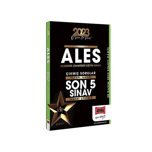 Yarg Yaynlar 2023 ALES Tamam zml Fasikl Fasikl Son 5 Snav km Sorular