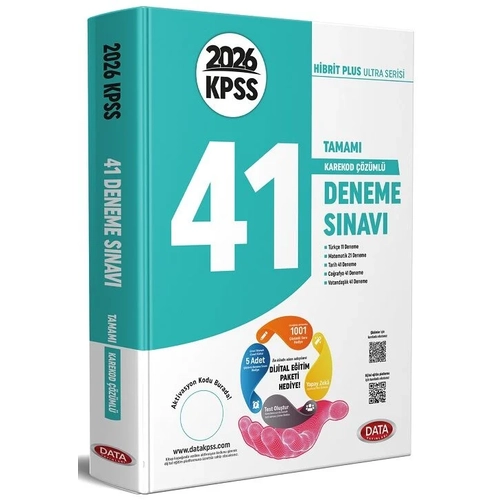 Data 2026 KPSS Genel Yetenek Genel K�lt�r Ultra 41 Deneme ��z�ml� Data Yay�nlar�