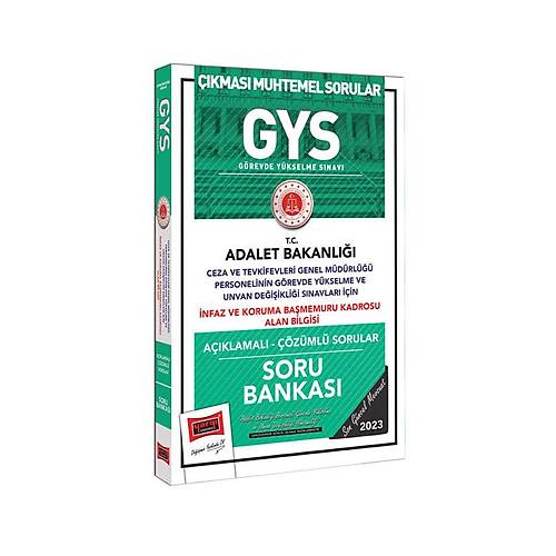 Yarg Yaynlar 2023 Adalet Bakanl GYS Ceza ve Tevkifevleri Genel Mdrl nfaz ve Koruma Bamemuru Kadrosu Alan Bilgisi in Aklamal Soru Bankas