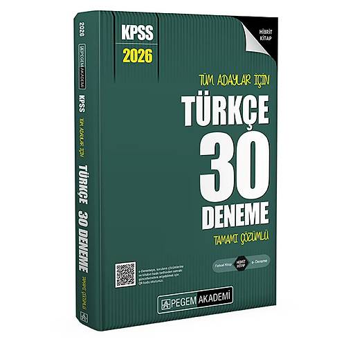 2026 KPSS T�m Adaylar ��in T�rk�e 30 Deneme Tamam� ��z�ml�