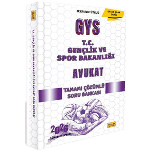Makro Kitap 2026 T.C. Gen�lik ve Spor Bakanl��� GYS Avukat Tamam� ��z�ml� Soru Bankas�