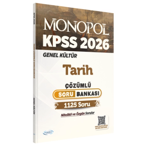 Monopol 2026 KPSS Tarih Soru Bankas� ��z�ml� Monopol Yay�nlar�
